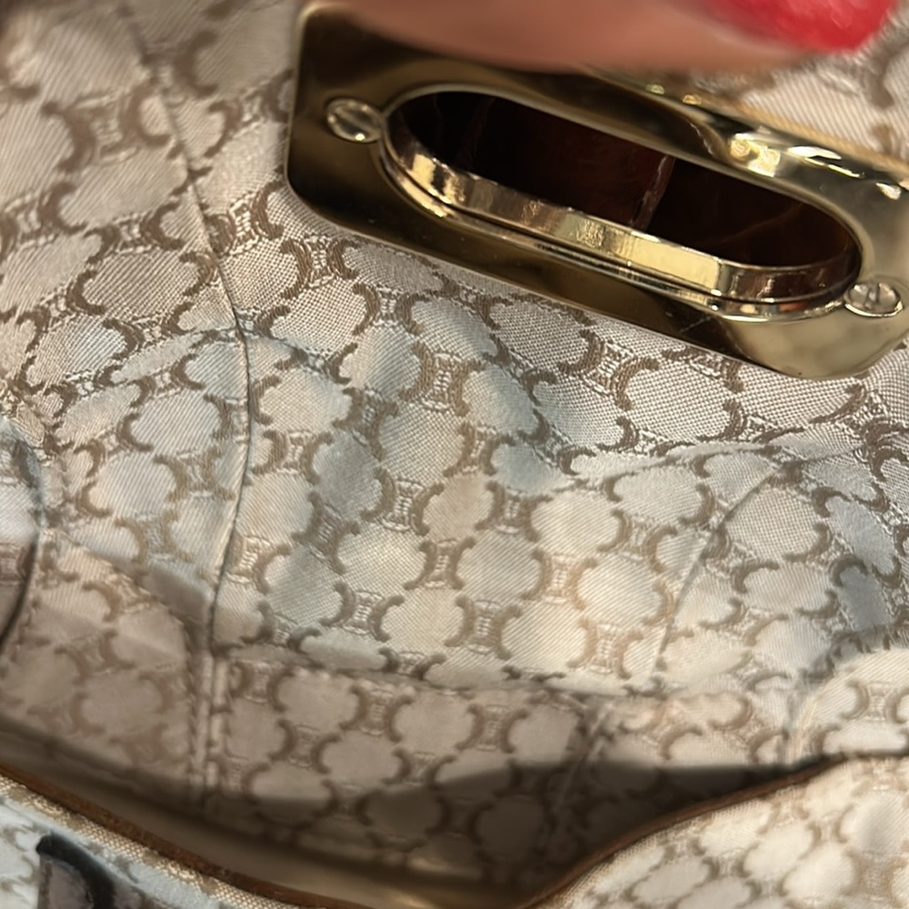 Auth Celine Macadam Pattern Canvas x Leather 2WAY Crossbody Shoulder Handbag - Picture 17 of 17